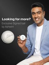 Precision Safety Razor (Silver) with Cricket Ball Signed by R. Ashwin