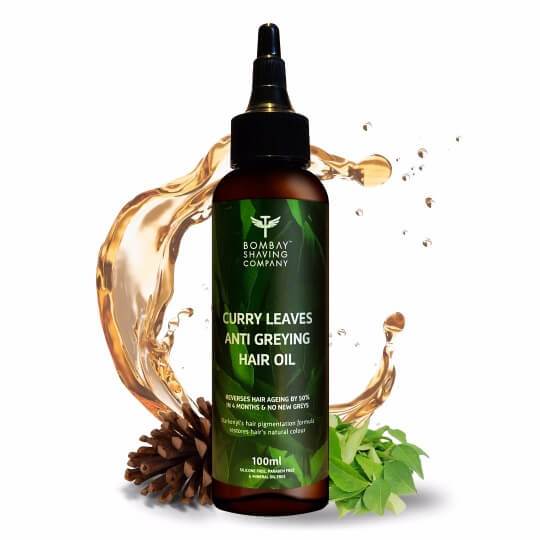 CURRY LEAVES ANTI GREYING HAIR OIL - Bombay Shaving Company