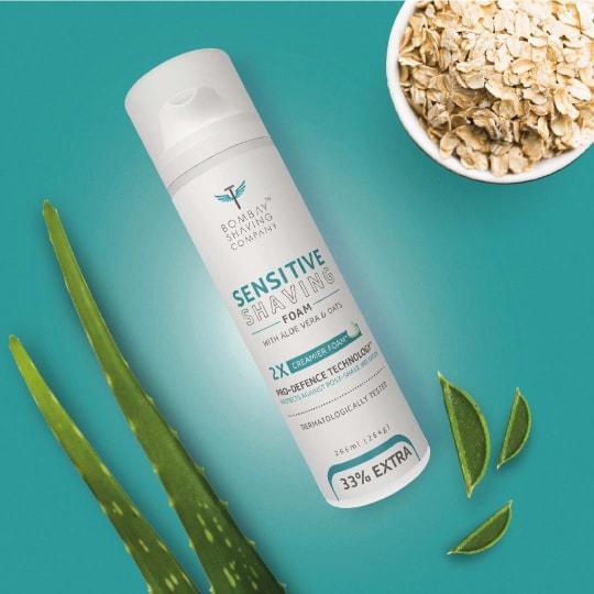 sensitive shaving foam poster