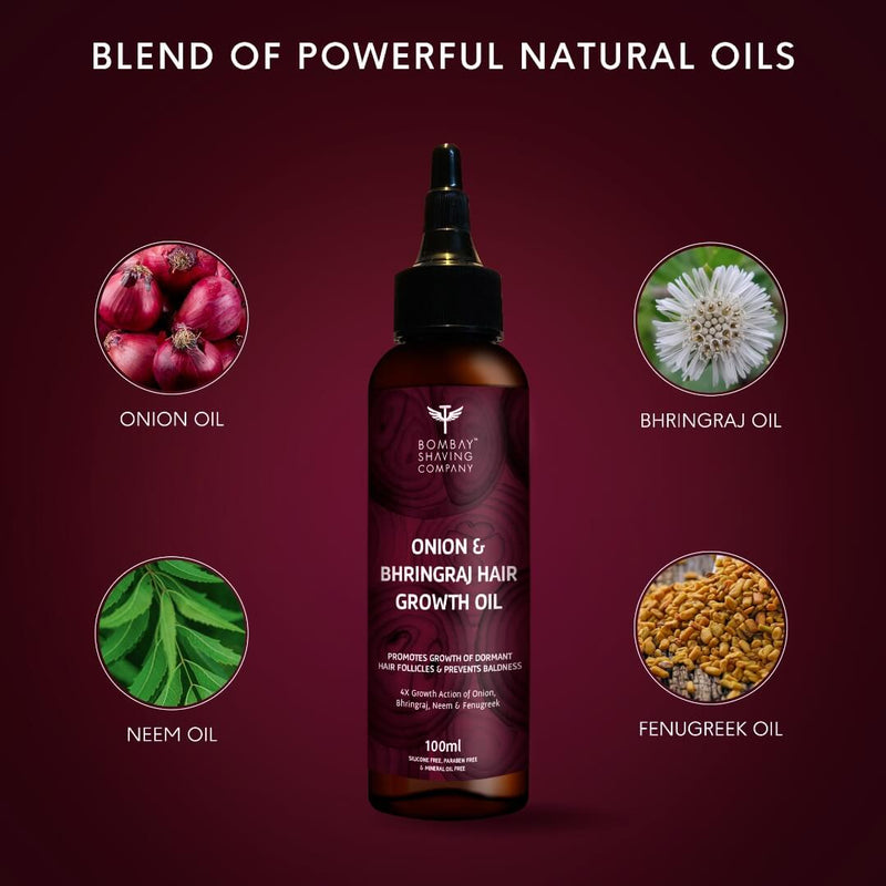 Onion & Bhringraj Hair Growth Oil - Bombay Shaving Company